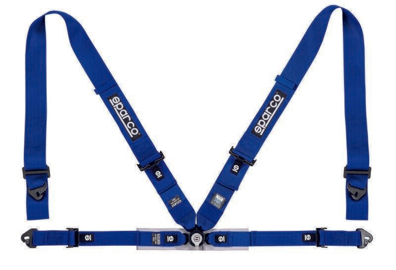 Sparco 4-Point 3" x 2" Competition Harness Set, Blue #04716M1AZ