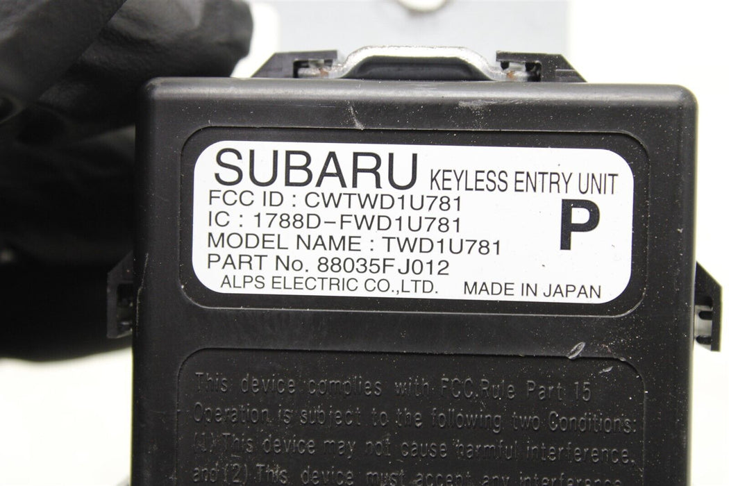 2016 Subaru WRX STI Keyless Entry Unit Assembly Factory 88035FJ012 OEM 12-19