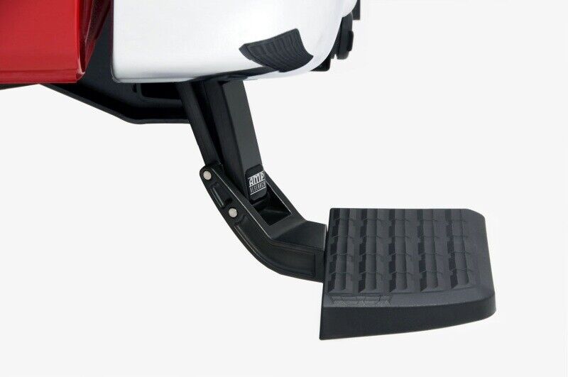 AMP 75312-01A BedStep Black Retractable Flip Down Bumper Step for 15-20 F150