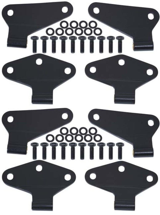 Kentrol Fits 07-18 Jeep Wrangler JK Body Door Hinge Set 8 Pieces 4 Door -