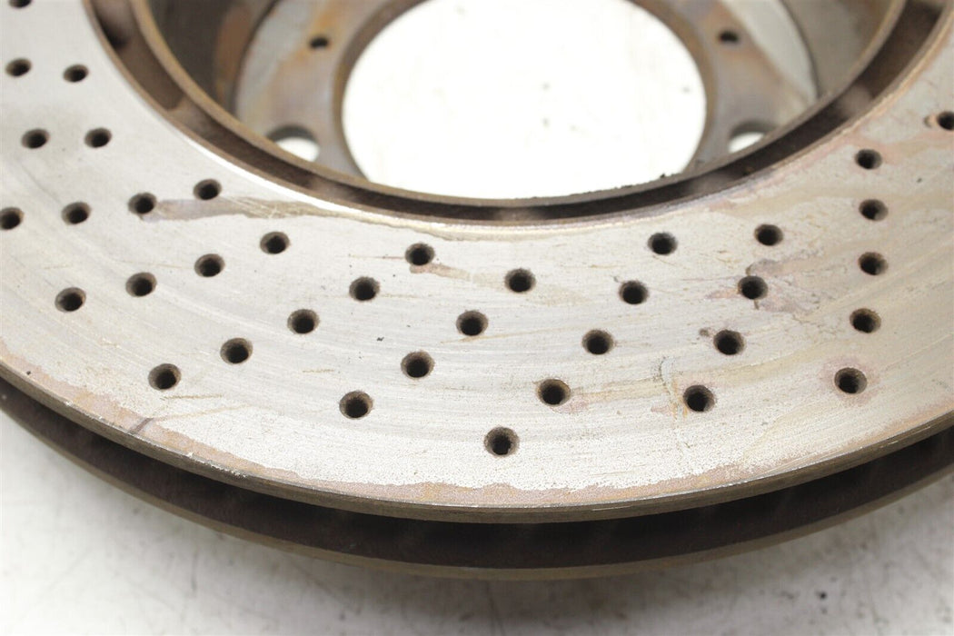 2009 Porsche 911 Carrera Rear Drilled Brake Rotor Disc Set Factory OEM 05-12