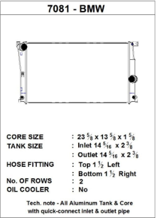 CSF BMW 2 Seires (F22/F23) / BMW 3 Series (F30/F31/F34) / BMW 4 Series (F32/F33/