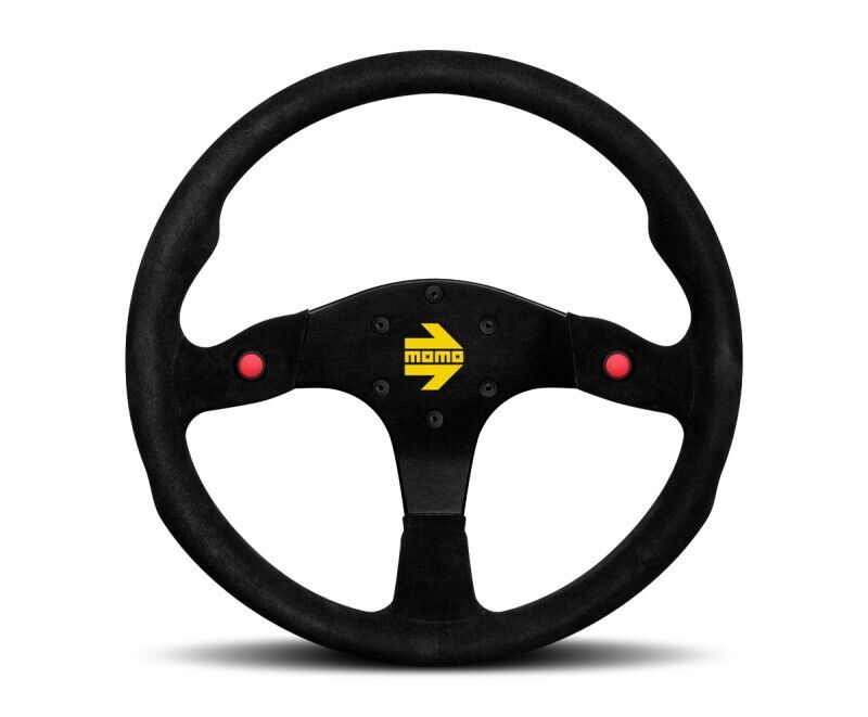 Momo MOD80 Steering Wheel 350 mm -  Black Suede/Black Spokes