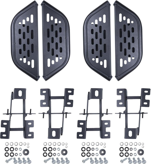 Fit Jeep Wrangler 4Doors JK 2007-2018 Steel Side Step Boards 4PCS Replacement
