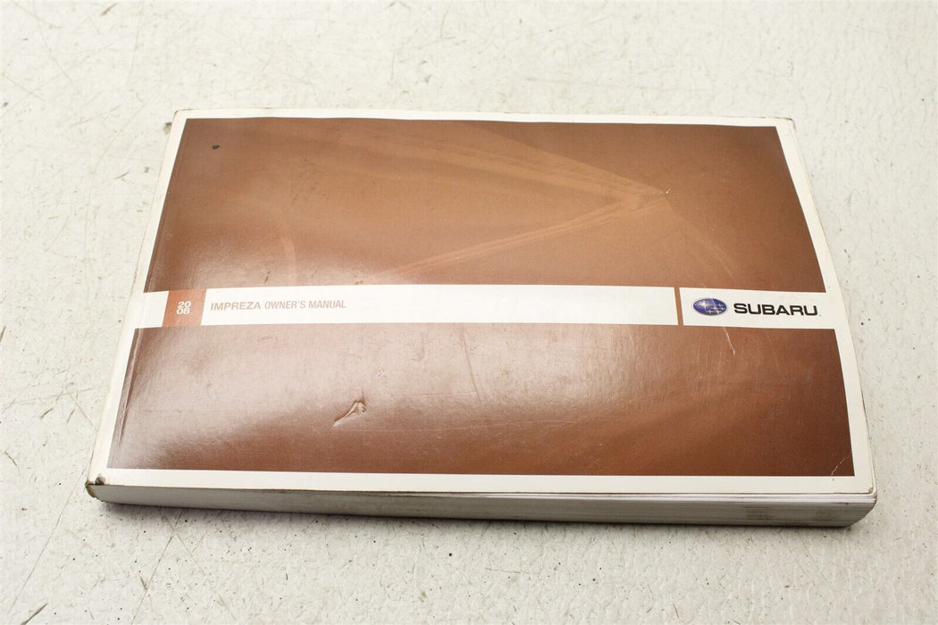 2008 Subaru Impreza WRX STI Owners Manual 08