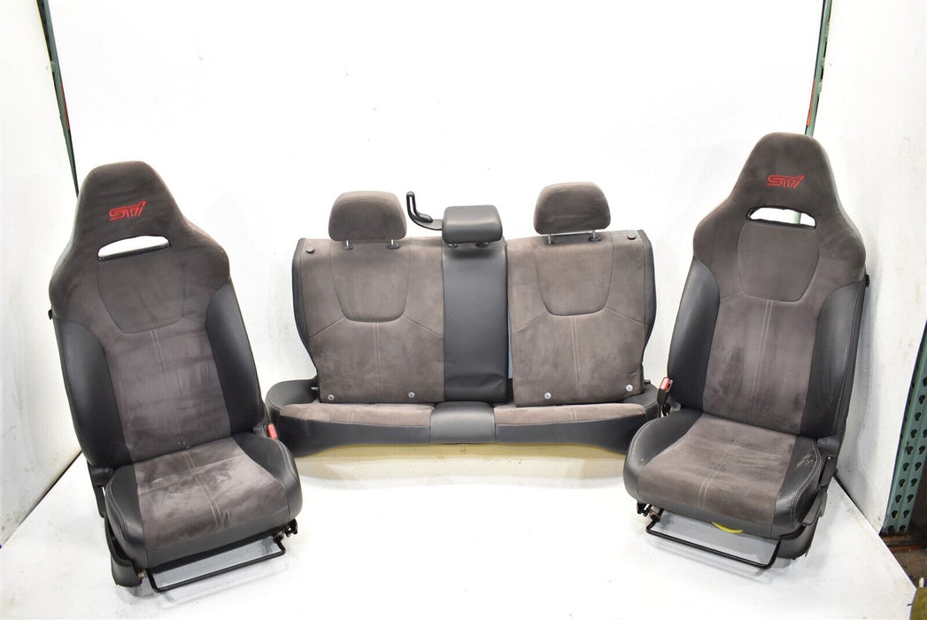 2008-2014 Subaru WRX STI Seat Set Front Rear Seats 08-14