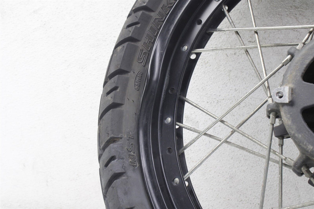 2013 Yamaha Super Tenere XT1200Z Front Wheel Rim Tire Combo BENT