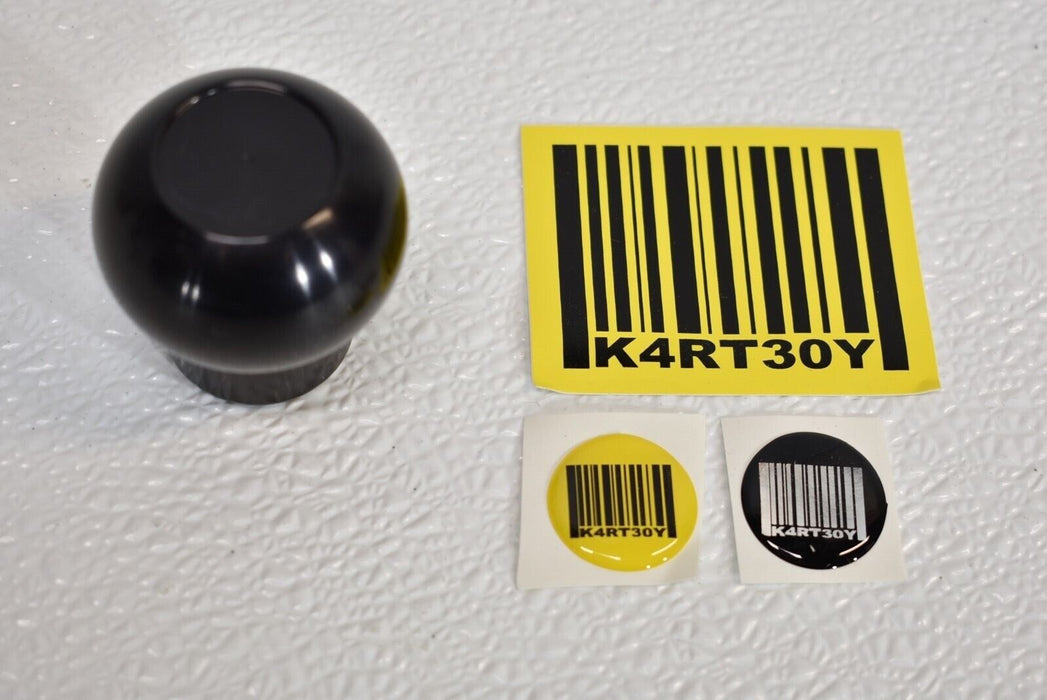 Kartboy Shift Knob Aluminum Black 6MT for Subaru Models 04-15 STI BRZ FR-S