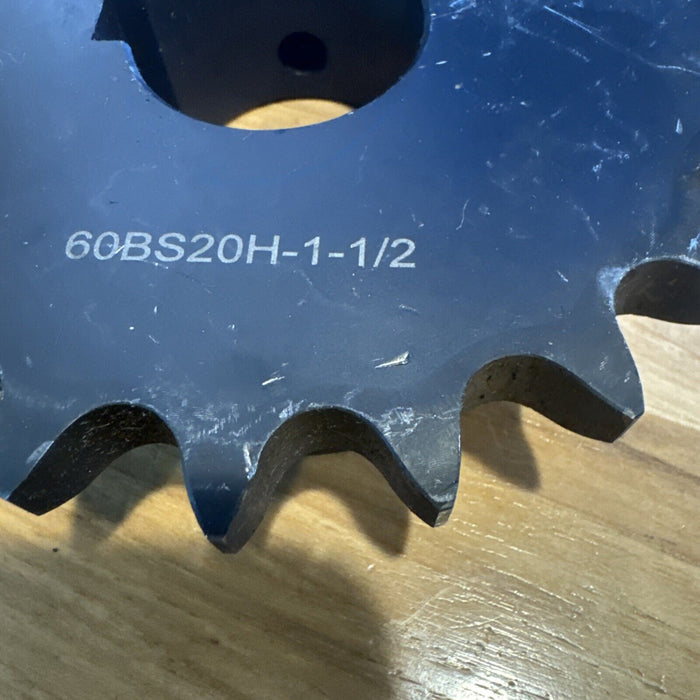 20 Tooth 1-1/2" Bore 60 Pitch Roller Chain Sprocket 60BS20H-1-1/2 1-2125-20-K