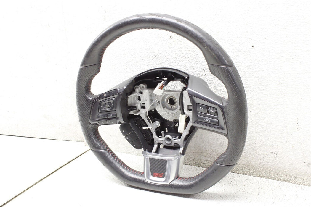 2015-2021 Subaru WRX STI Red Stitched Steering Wheel Assembly Factory OEM 15-21