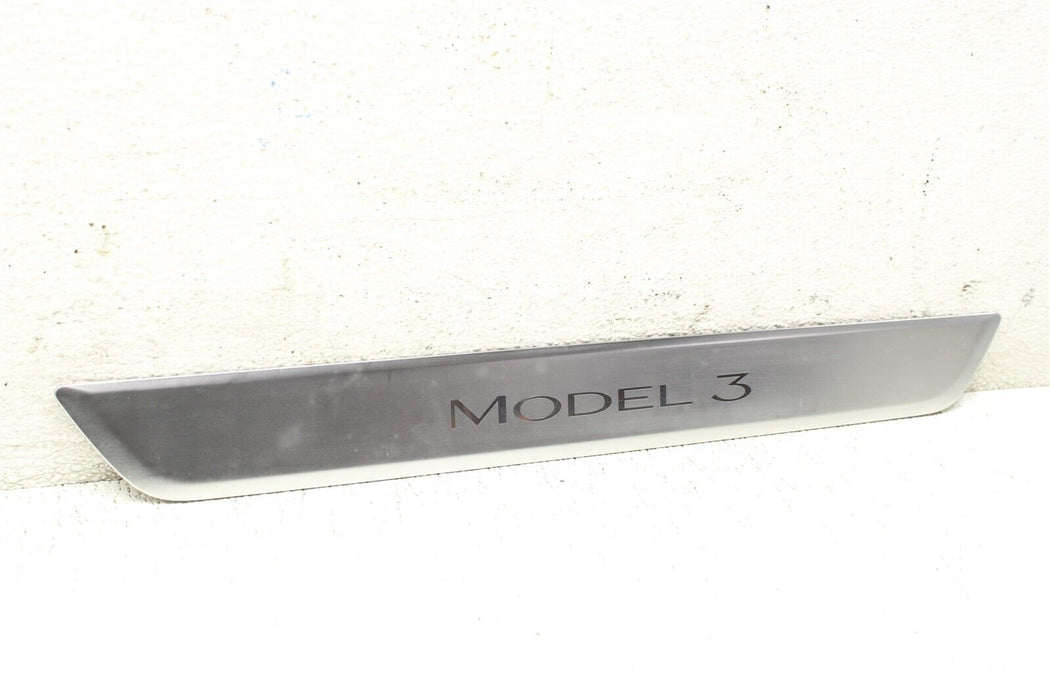 2020 Tesla Model 3 Front Left Door Sill Trim Cover Assembly Factory OEM 17-20