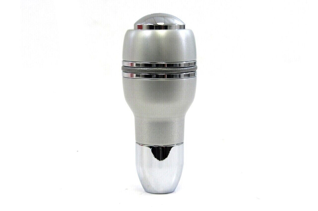 MOMO Automatic Aluminum Shift Knob Silver Chrome collar Auto Trans AUTOALU