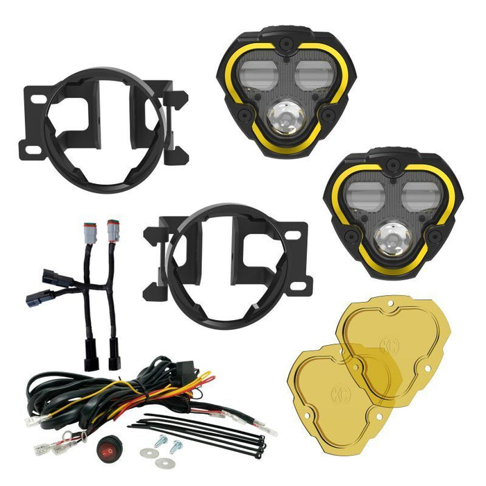 KC HiLiTES 97154 for FLEX ERA 3 Dual Mode SAE Fog Lights-2-Light Master Kit