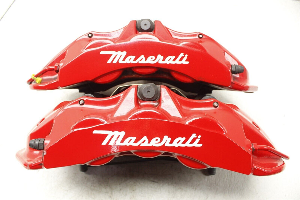 2015 Maserati Ghibli Front Brake Caliper Set Assembly Factory OEM RED 14-17