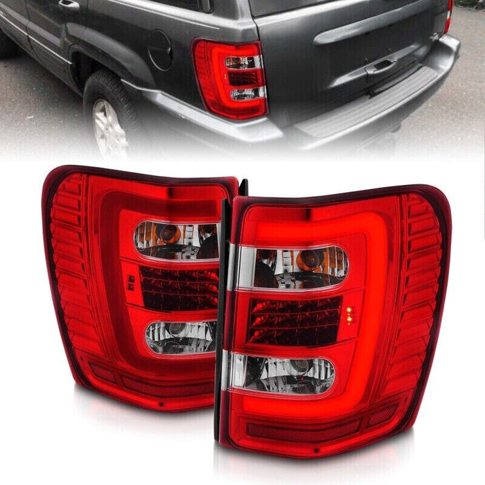 Anzo USA 311396 Tail Light Assembly Fits 99-04 Grand Cherokee (WJ)