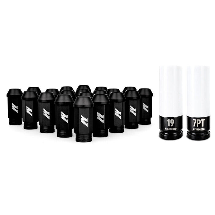 Mishimoto MMLG-15-20LBK Mishimoto Aluminum Locking Lug Nuts M12x1.5, 20pc Set