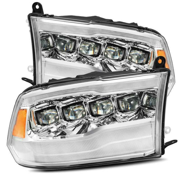 Alpharex 880591 NOVA-Series LED Projector Headlights Chrome For 09-18 Ram Truck