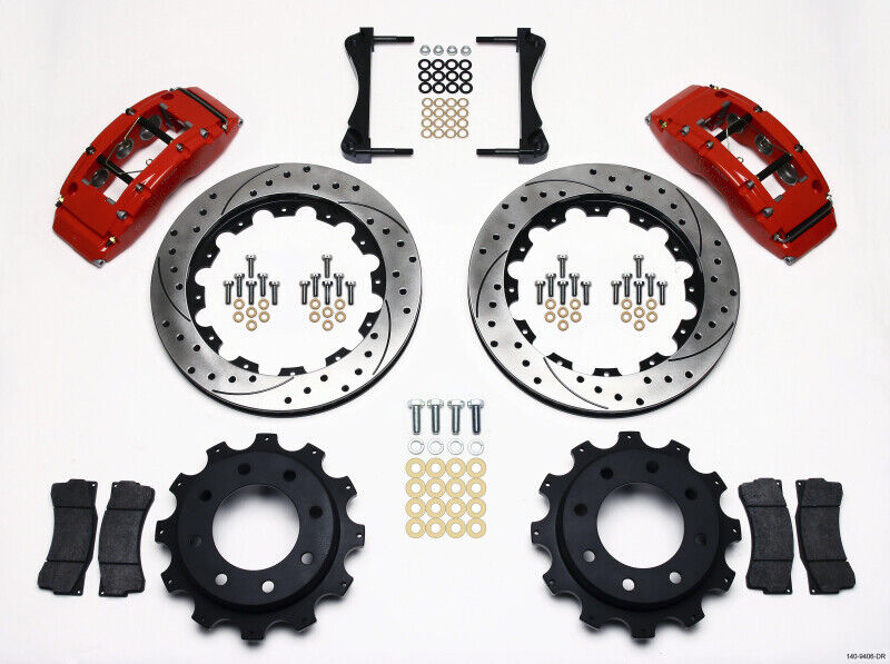 Wilwood 140-9406-DR Disc Brake Kit Tc6R Rear Slotted/Drilled For Gm 2500 99