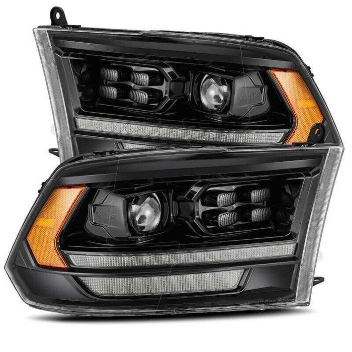 Alpharex 880524 Projector Headlights Alpha-Black For Dodge Ram 2009-2018