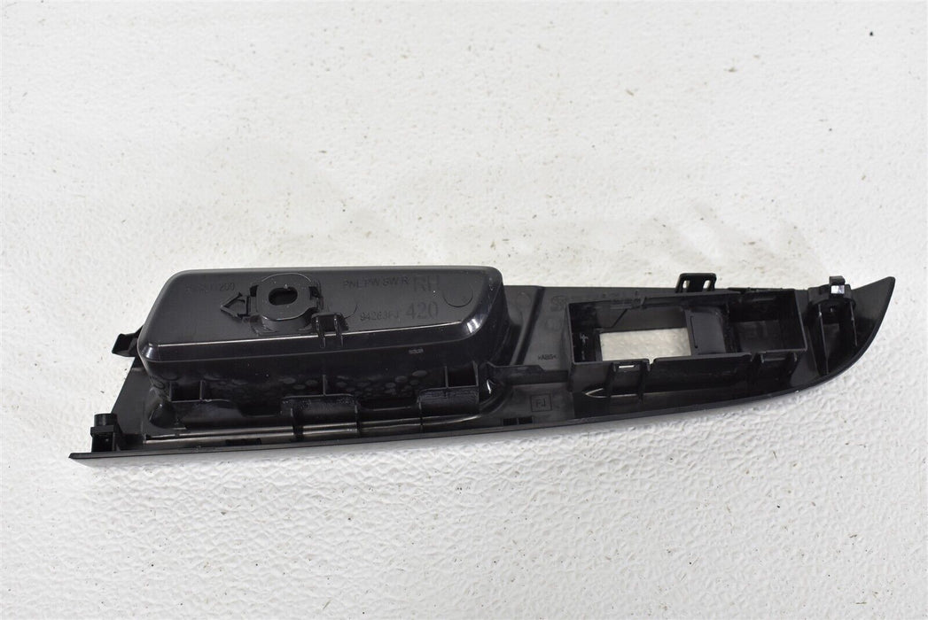 2015-2019 Subaru WRX Window Switch Trim Rear Right Passenger RH OEM 15-19