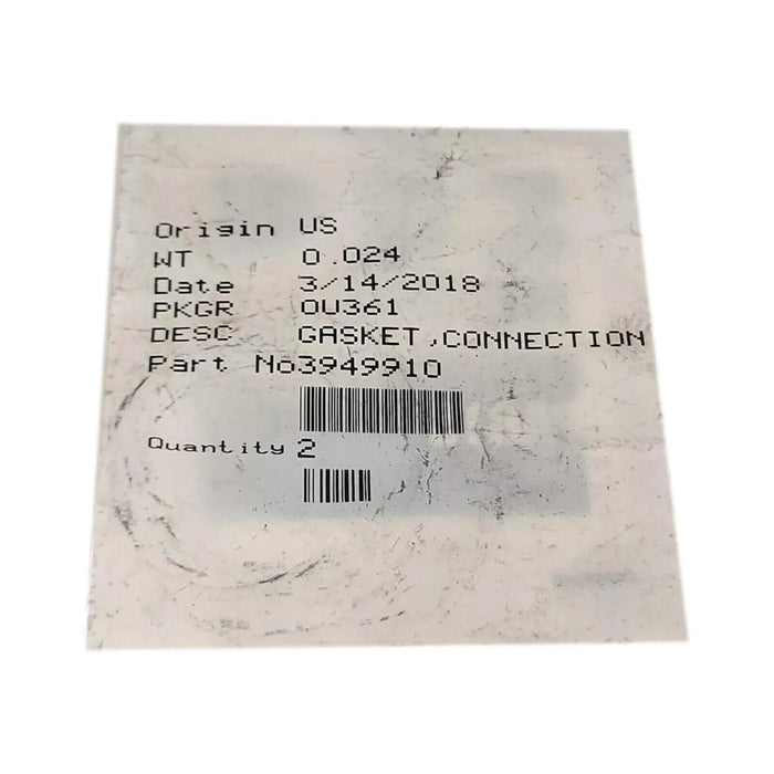 OEM CUMMINS GASKET,CONNECTION 3949910 *(pack of 2)*