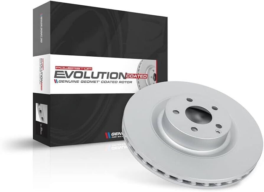 Power Stop Ar85103evc Front Evolution Genuine Geomet Coated Brake