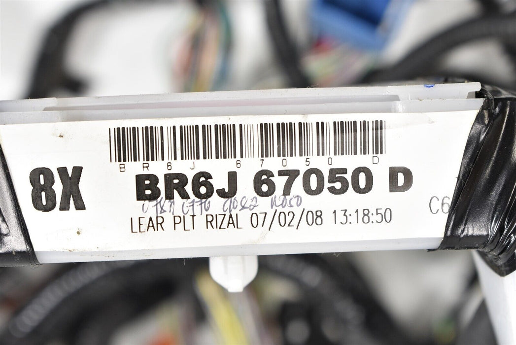 2009 Mazdaspeed3 Rear Wiring Harness Wires Wire BR6J67050D Speed 3 07-09