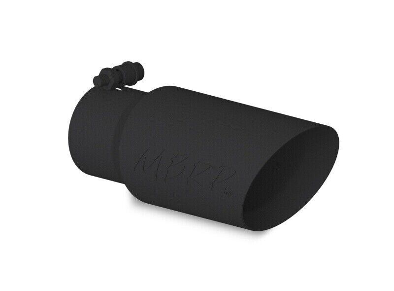 MBRP T5156BLK Round Exhaust Tip - 3.00" Inlet, 4.00" Outlet, 10.00" Length