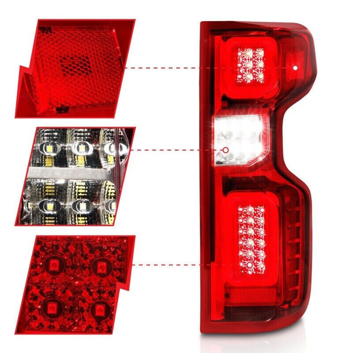 Anzo USA 311416 Tail Light Assembly Fits 19-21 Chevy Silverado Full