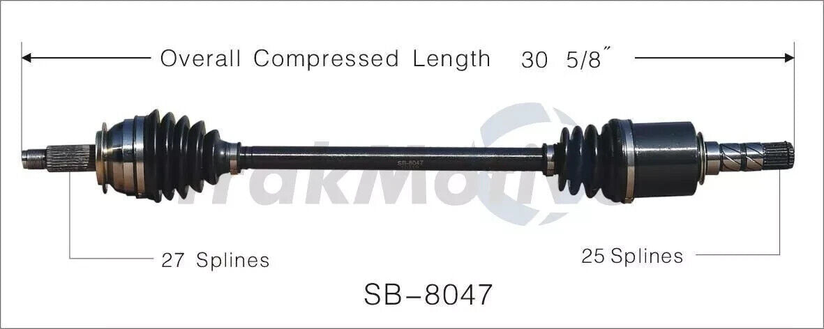 Front Left or Right CV Axle Shaft SurTrack SB-8047 for Subaru Outback Legacy