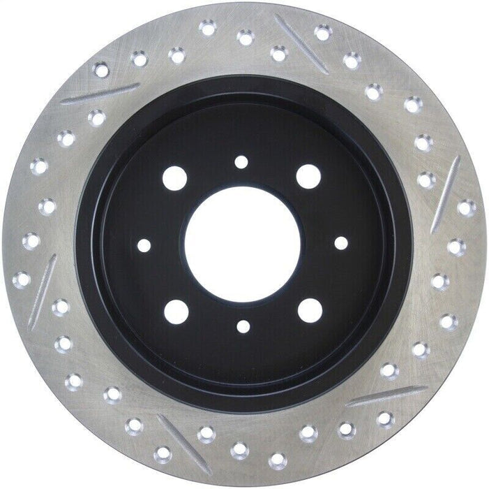 StopTech 127.40017R Sport Cross-Drilled And Slotted Disc Brake Rotor