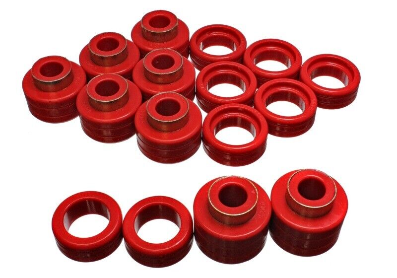 Energy Suspension 3.4122R Body Cab Mount Set Red For 88-99 GMC C1500