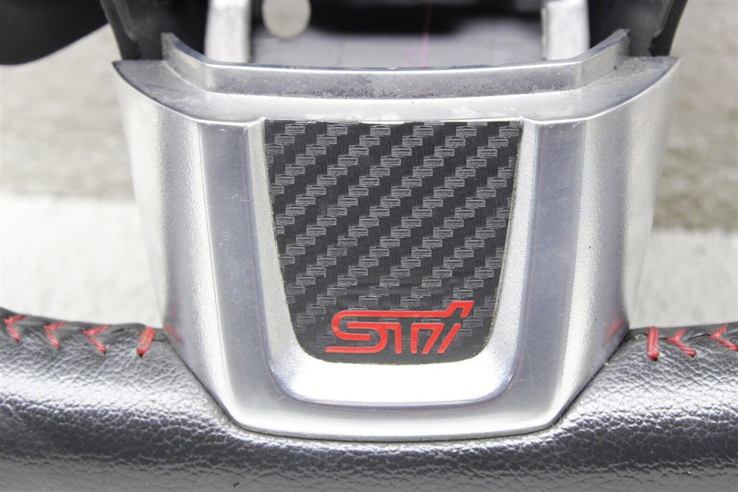 2015-2021 Subaru WRX STI Red Stitched Steering Wheel Assembly Factory OEM 15-21
