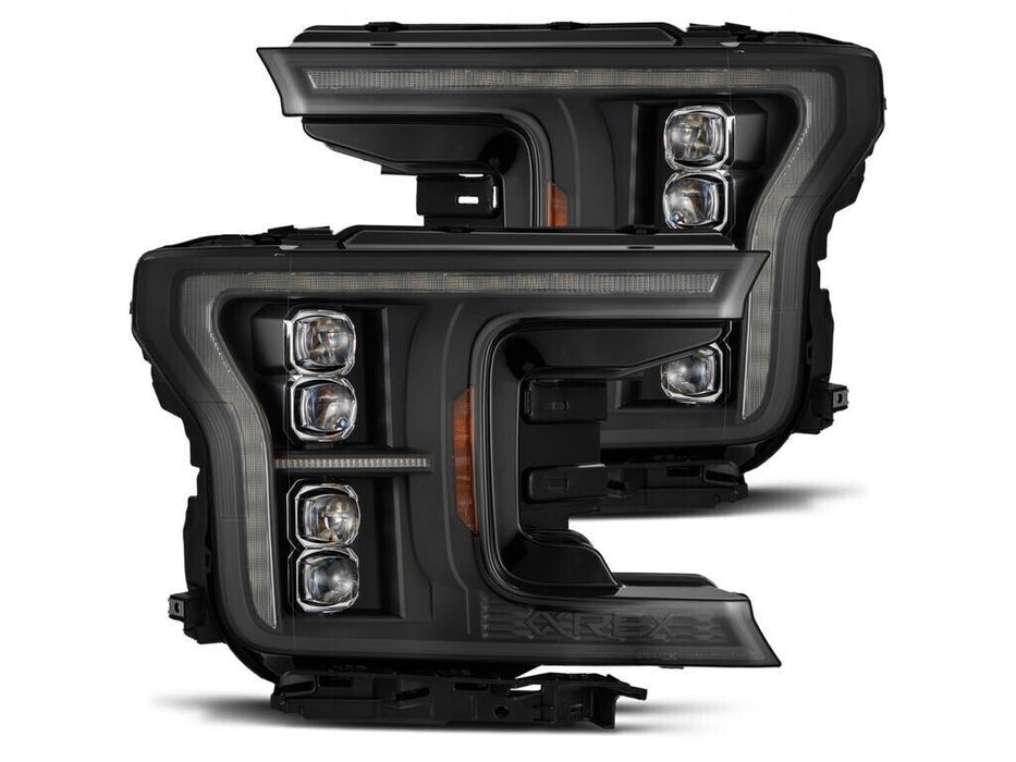 AlphaRex NOVA LED Proj Headlight Blk (14th Gen G2 Style) for 18-20 Ford F-150