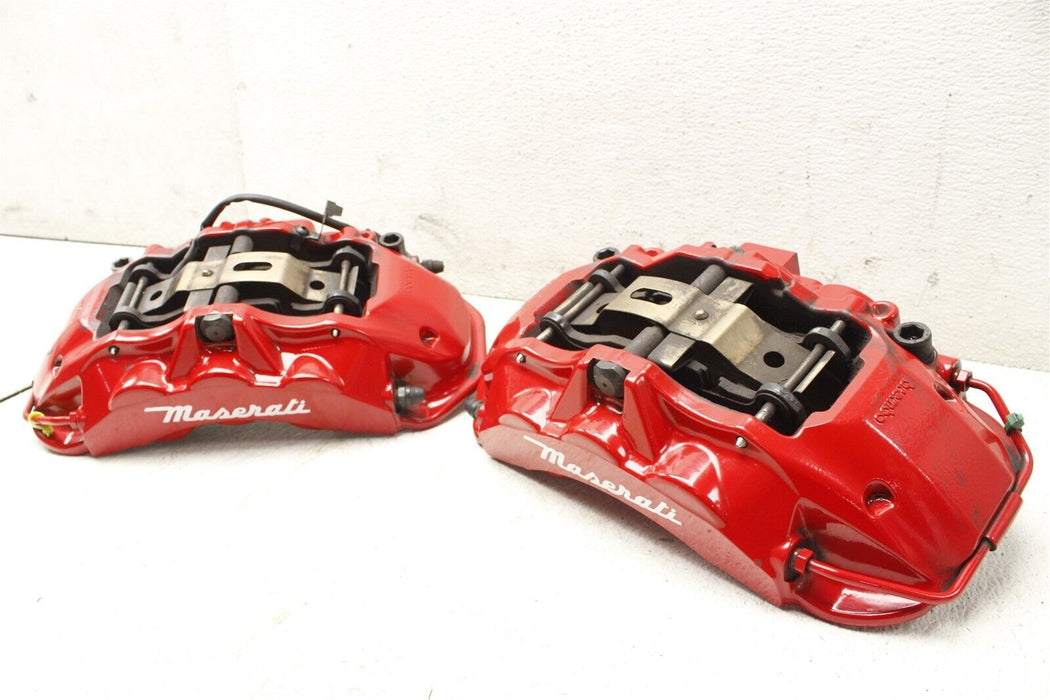 2015 Maserati Ghibli Front Brake Caliper Set Assembly Factory OEM RED 14-17