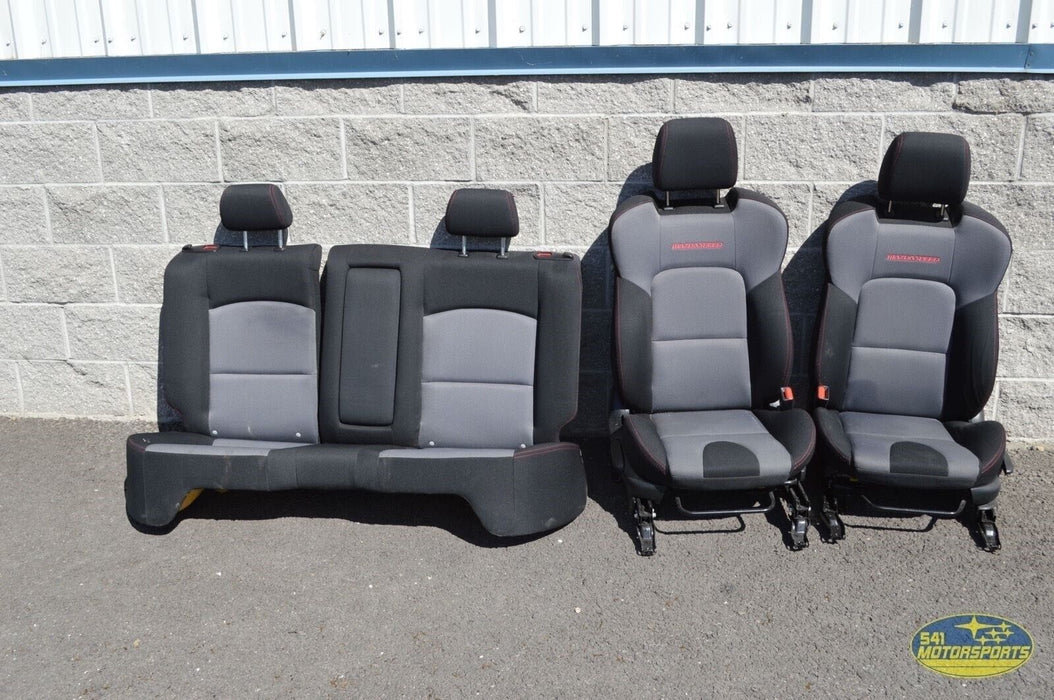 07 08 09 MAZDASPEED3 BLACK GREY SEATS FRONT REAR OEM 2007-2009 MS3 SPEED3 SEAT