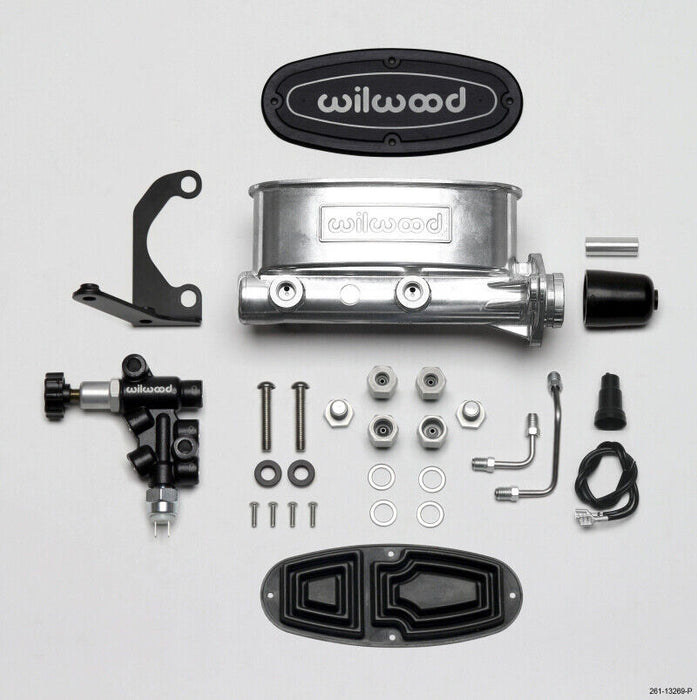 Wilwood 261-13269-P High Volume Tandem Master Cylinder Kit, 1 In. Bore