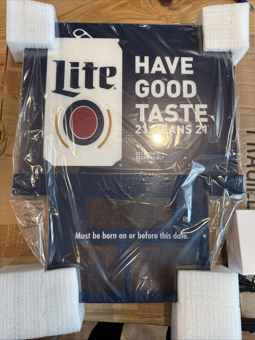 Miller Lite Beer Must Be Born on or Before this Date Powered Light Man Cave