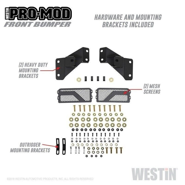 Westin 58-41165 Pro-Mod Front Bumper For 2015-2019 Chevy Silverado 2500 HD