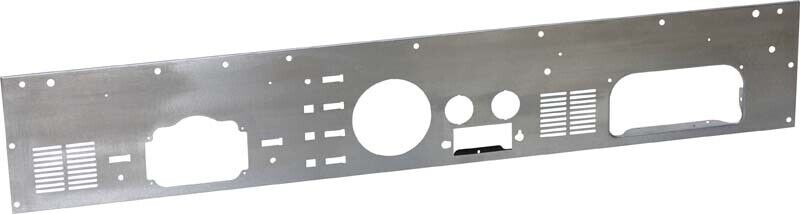 Kentrol Fits 77-86 Jeep CJ Dash Panel (with Radio Opening) Brushed Silver