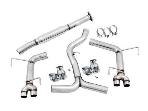 AWE 3020-42058 Tuning for Subaru WRX/STI VA/GV Sedan Track Exhaust-Silver