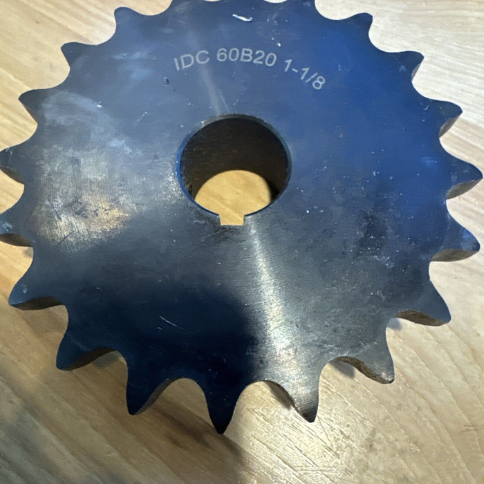 60B20 1 1/8 60B20F118 Sprocket 1 1/8 Bore 20 Teeth