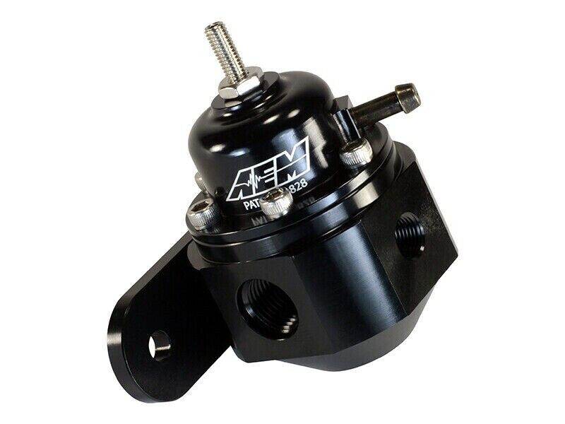 AEM Universal Black Anodized Adjustable Fuel Pressure Regulator 25-302BK