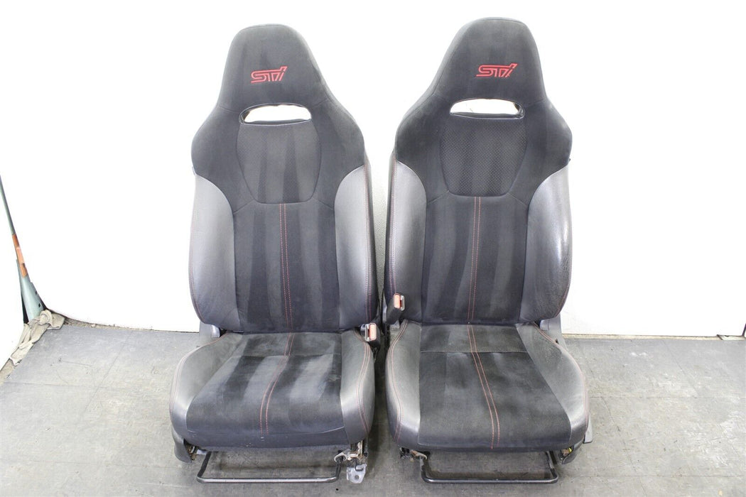 2013 Subaru WRX STI Front And Rear Seat Set Black Factory OEM 08-14