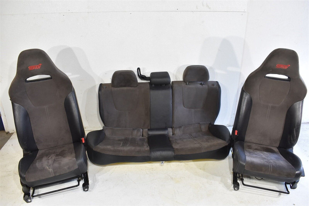 2008-2014 Subaru WRX STI Seat Set Front Rear Seats Wagon OEM 08-14