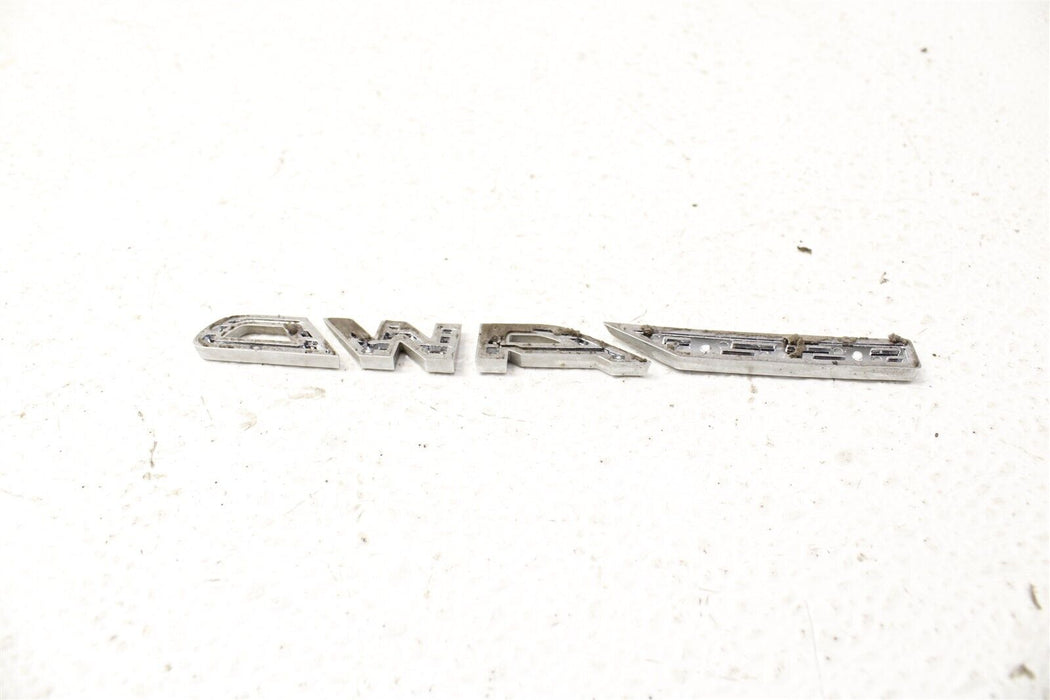 2020 Subaru WRX Symmetrical AWD Emblem Badge Assembly Factory OEM 15-21