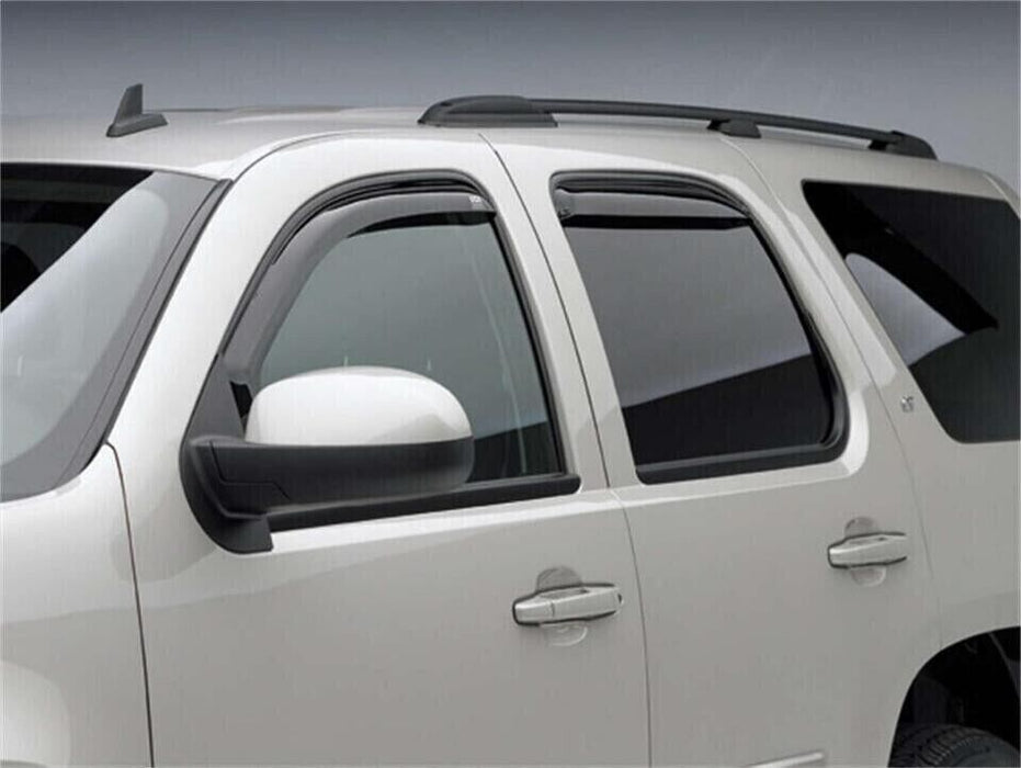 EGR 4pc Front & Rear Smoke Window Visor In Channel For 2007-2014 Tahoe / Yukon