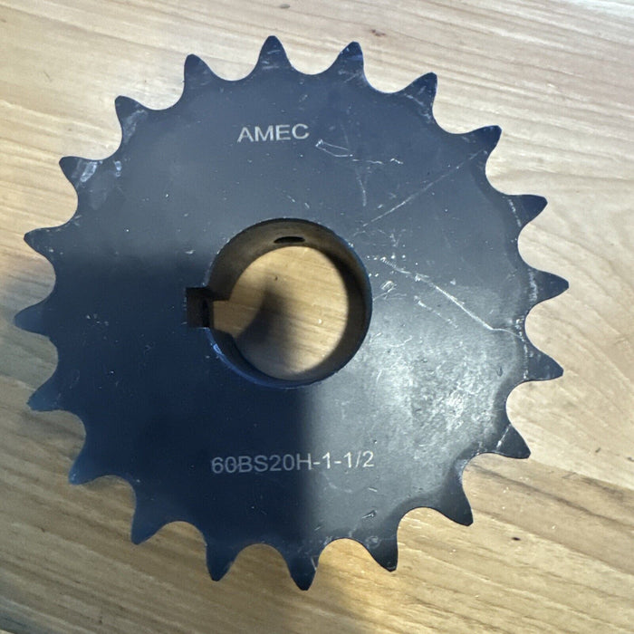 20 Tooth 1-1/2" Bore 60 Pitch Roller Chain Sprocket 60BS20H-1-1/2 1-2125-20-K