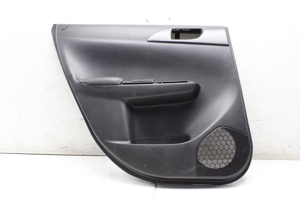 2011 Subaru WRX STI Driver Rear Left Door Panel Cover Trim Assembly OEM 08-14