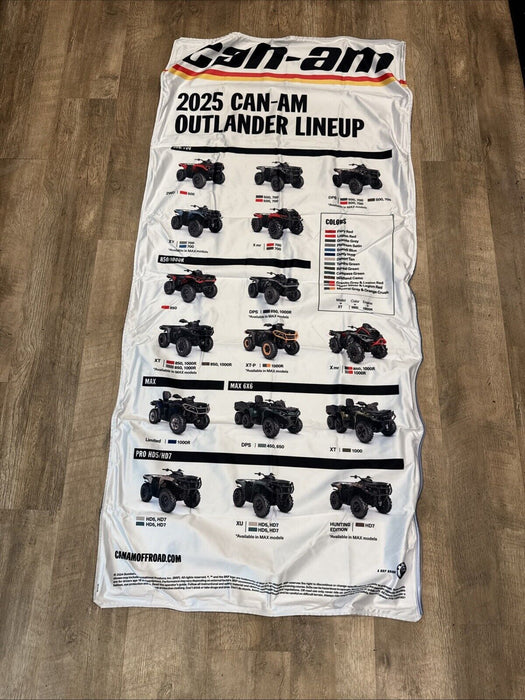 Can-Am Outlander Lineup Off-Road Advertising Sign - Cloth Banner